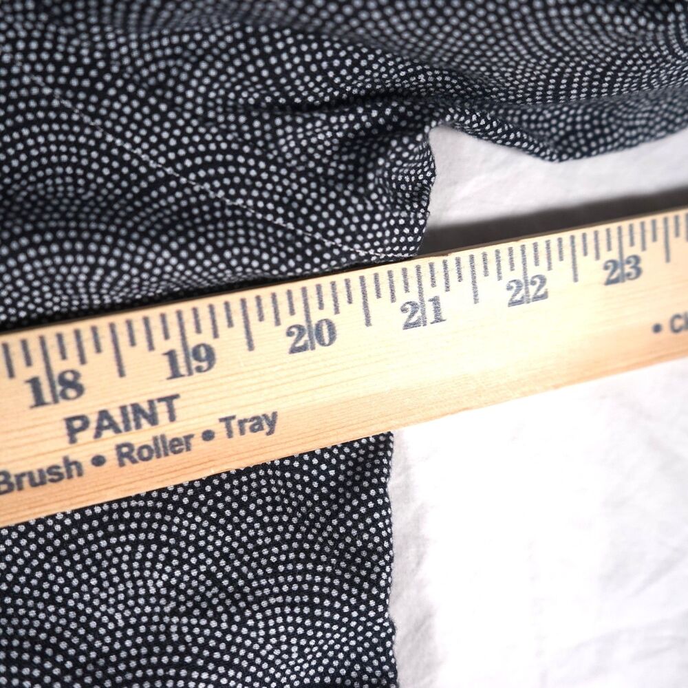 Banana Republic Linen Blend Button Up Shirt Black White Polka Dot Medium - Picture 5 of 8